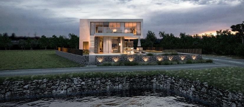 Wunderschöne Villa in modernem Stil in der ersten Reihe zum Meer auf der Insel Ugljan 