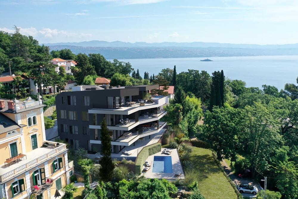 Super-luxury apartments in Opatija with swimming pool 