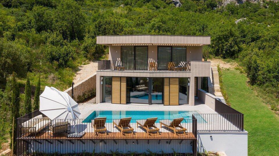 Villa neuve lumineuse à vendre à Dubrovnik avec piscine 