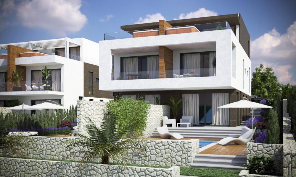Dwupoziomowy penthouse z tarasem na dachu w Pag w Novalji Dwupoziomowy penthouse z tarasem na dachu w Pag w Novalji