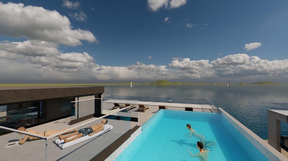 Impressionnant nouveau projet de luxe en bord de mer dans la région de Zadar 