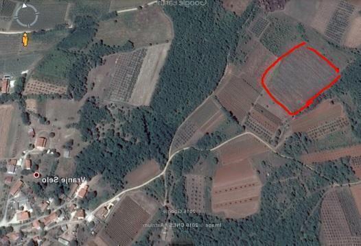Great land plot for sale in Visinada with sea views 