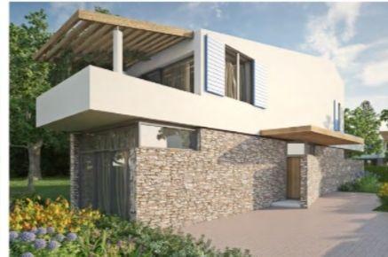 Villa with private swimming pool under construction in a quiet location just 7 km from the sea in Labin area 