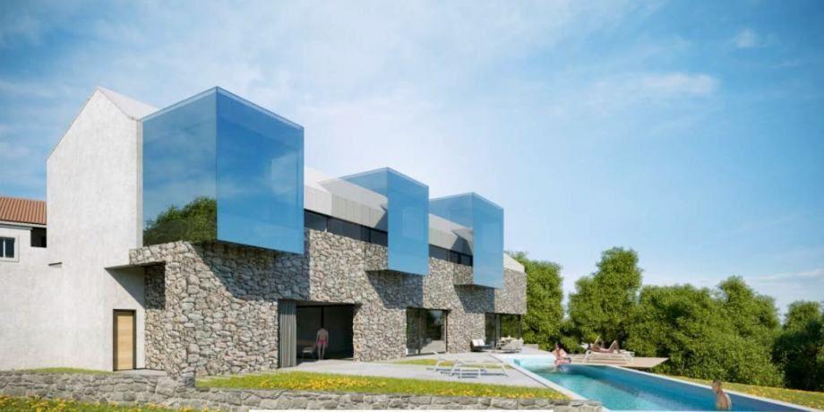 Baugrundstück mit Genehmigung zum Bau einer modernen Villa mit wunderschönem Blick auf den Butoniga-See 