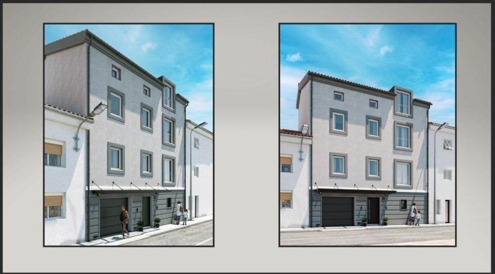 Investment project of residential construciton in Pula centre, with building permit 