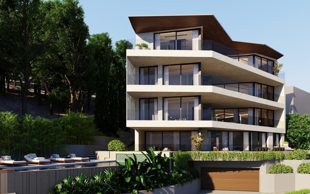 New extravagant residence in Opatija with swimming pool, lift and panoramic terraces 