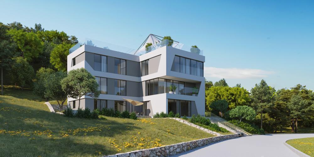 Boutique residence of 3 luxury apartments in Ičići, Opatija riviera 