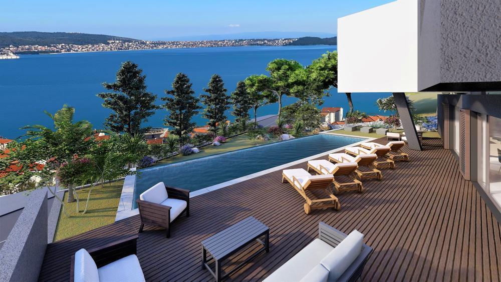 Luxury villa with marvellous sea view in Seget, Trogir 
