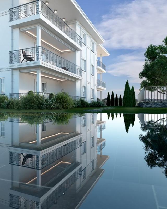 Apartment in a boutique residence with swimming pool, garage and elevator in Icici, Opatija riviera below 200 000 eur! 