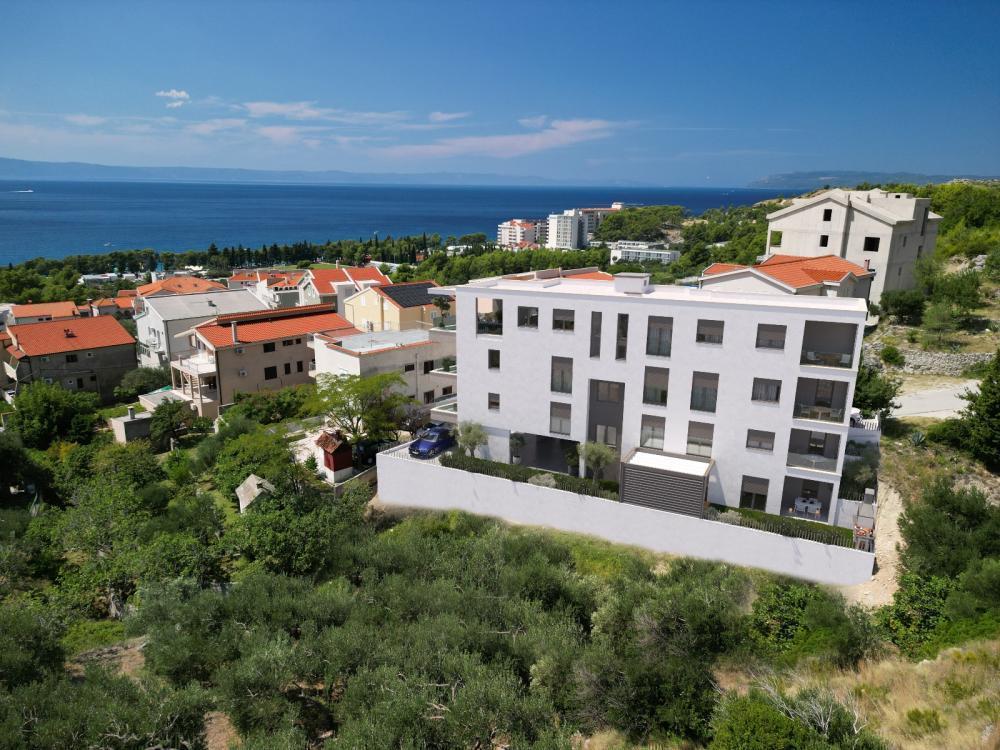New project of 2-bedroom apartments in Tucepi, 390 meters from the sea 