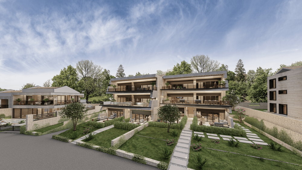 Nouveau complexe d'appartements de luxe à Lovrečica, Umag, à 100 mètres de la mer 