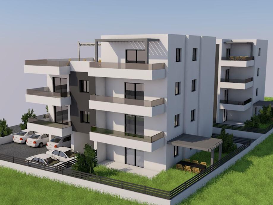 Новый комплекс квартир в районе Трогира - низкие цены! 