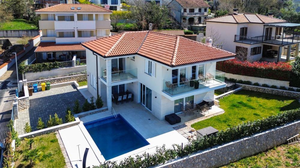 Nouvelle villa de luxe à Malinska-Dubašnica, avec vue sur la mer 