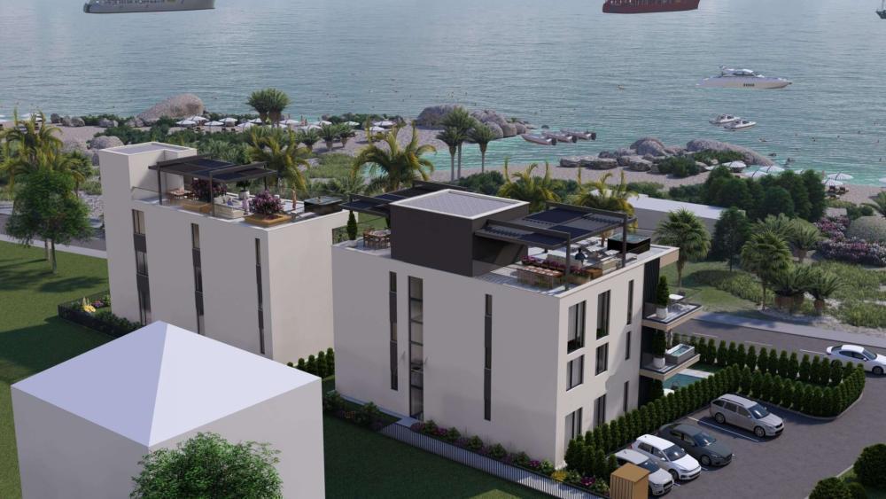 Nagyszerű penthouse egy új komplexumban Sukosanban - 1. vonal a tengerhez! 