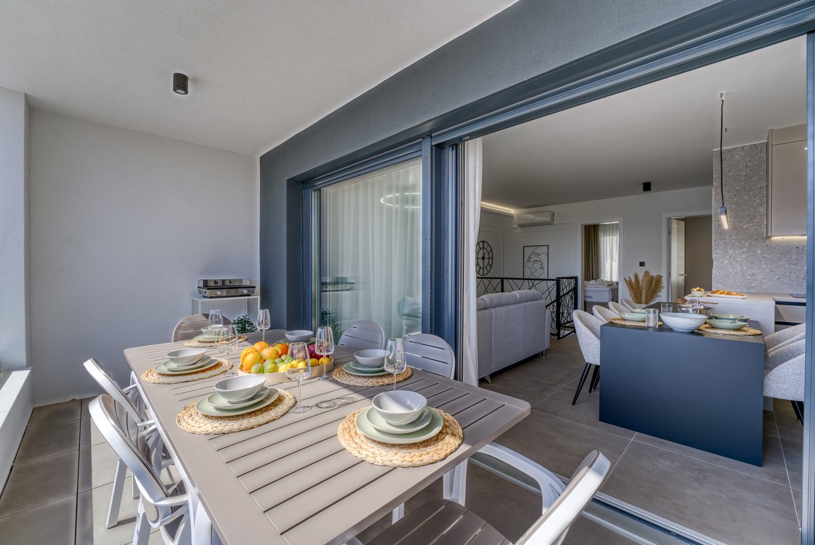 Duplex apartment with garden and pool near the sea in the town of Krk, for sale Duplex apartment with garden and pool near the sea in the town of Krk, for sale