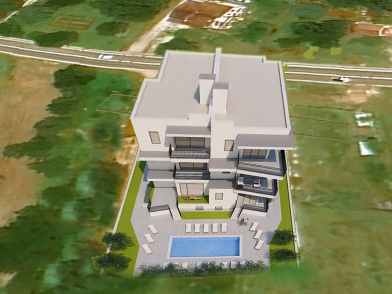 Neuer Wohnkomplex mit originellem Design in Umag, 400 m vom Meer entfernt, zu verkaufen Neuer Wohnkomplex mit originellem Design in Umag, 400 m vom Meer entfernt, zu verkaufen