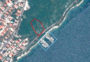Advantageous seafront land plot in Crikvenica area for tourism development and marina for 40 yachts 