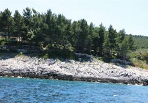 Waterfront land plot for sale on Korcula island in Prigradica, with valid building permit for lux villa, with mooring possibility for a yacht 
