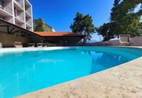 Lovely first line hotel of 45 rooms (121 beds) on Korcula for sale first line to the sea, rent also possible 
