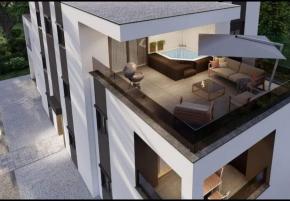 Hochmoderne Wohnung im zweiten Stock mit Dachterrasse im Bau 