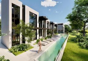 New 1st line Porec area condominium of luxury modern architecture offers villas for sale 