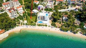Fantastic seafront land for sale on Omis riviera near beachline - meant for apart-hotel construction! 