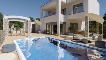 New villa with pool and panoramic sea view! 