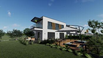 Modern luxury villa in a newly built residence of villas near Porec, just 1,1 km from the sea 