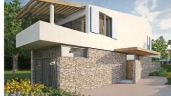 Villa with private swimming pool under construction in a quiet location just 7 km from the sea in Labin area 