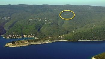 Large terrain with project just 1 km from the sea in Rabac area, meant for 54 villas construction 