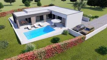 New modern villa under construction in Labin area 