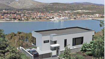 Villa moderne de luxe en construction sur Ciovo, Trogir, à seulement 170 mètres de la mer 
