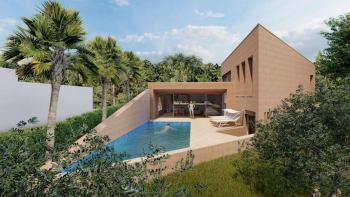Moderně navržená vila s bazénem jen 2 km od moře v Novigradu 