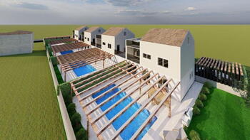 One of the four new villas in Poreč area under construction 