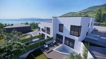 New villetta in a row just 100 meters from the sea in Lovran 