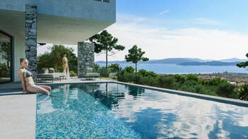 Fantastique villa de luxe à Vodice avec vue sur la mer, à seulement 700 mètres des plages 