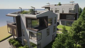 Nouvelle résidence de six appartements luxueux dans le quartier de Matulji avec vue sur la mer, emplacement fantastique à seulement 150 mètres de la mer ! 