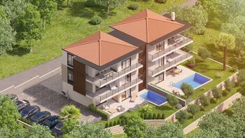 Nový luxusní byt v Njivice, Omišalj pouhých 200 metrů od moře 