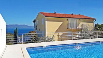 Spacious apart-hotel of 8 residential units with swimming pool in Rabac less than 1 km from the sea 