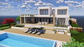 Modern new building in an attractive location in Rabac area, 5 km from the sea 