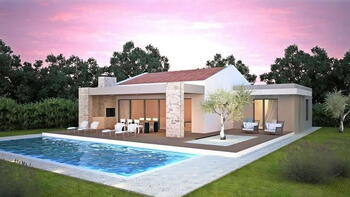 Elegant new building with swimming pool in Rabac area 