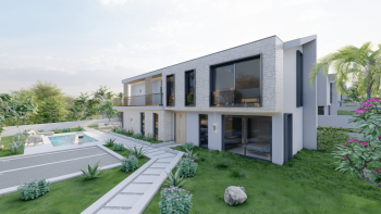 Neue Villa mit herausragendem Design, nur 100 Meter von den Stränden entfernt, in einem neuen 5-Sterne-Resort in der Gegend von Umag 