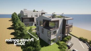 Přízemní byt se zahradou v novostavbě nedaleko Opatije a Rijeky 