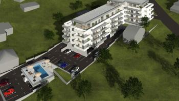 Nový byt 2+kk v luxusním komplexu s bazénem v Seget Donji na prodej 