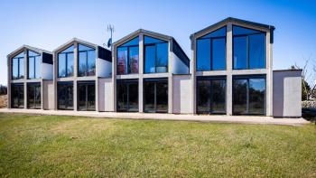 Modern prefabricated houses in a row in Zaton, for sale 