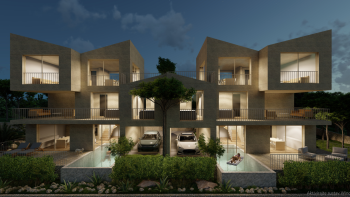 Luxury semi-detached villa with sea view and private pool in Soline, Krk, for sale 