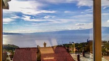 Wonderful apartment  with stunning sea view and garden in Glavani, Kostrena, for sale 