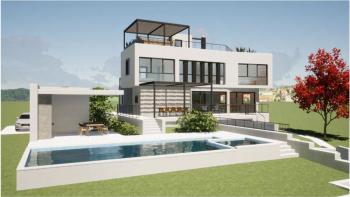 Light and sky project of villa in Poreč area 