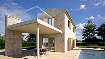 Villa with swimming pool and sea view in Visnjan, 9 km from the sea 