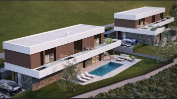 Wonderful new villa in Kanfanar near Rovinj with distant sea views - 2 villas which can be bought in a package too 